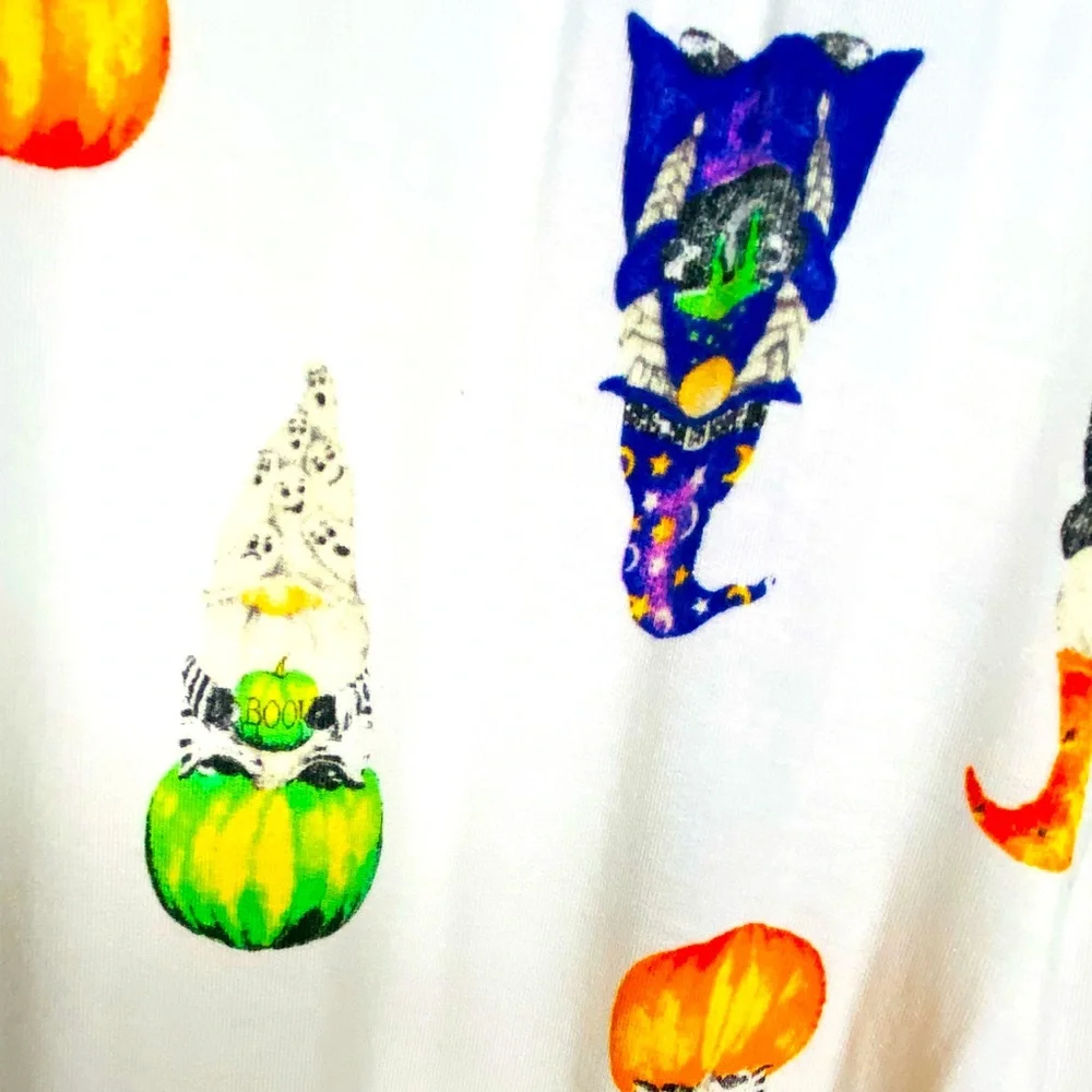 NOVOGRATZ Halloween Gnome Pajama Lounge Pants Joggers Women’s Size M - Picture 3 of 6